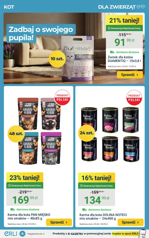 ERLI - gazetka promocyjna HIT e-Gazetki – codzienne zakupy w super cenach! od poniedziałku 23.02 do niedzieli 01.03 - strona 4