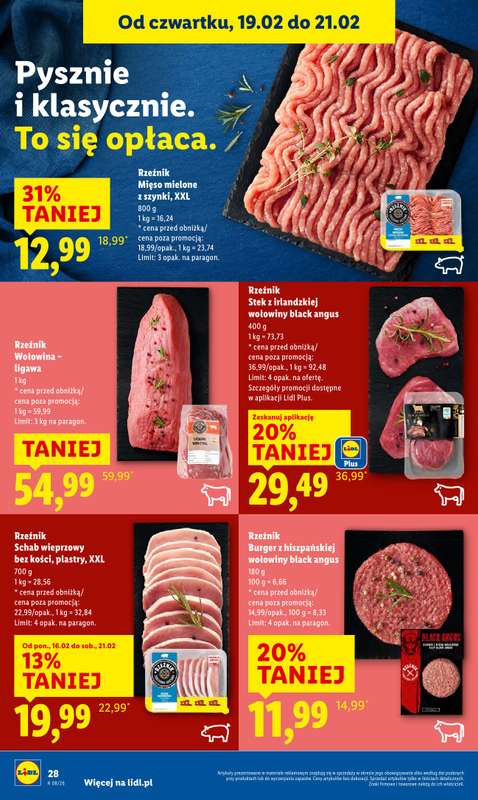 Lidl - gazetka promocyjna Oferta od czwartku od czwartku 19.02 do soboty 21.02 - strona 28