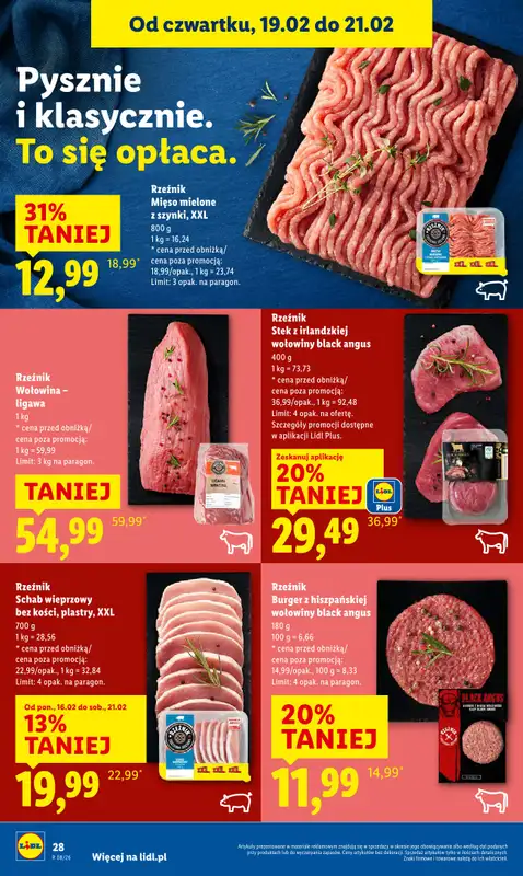 Lidl - gazetka promocyjna Oferta od czwartku od czwartku 19.02 do soboty 21.02 - strona 28