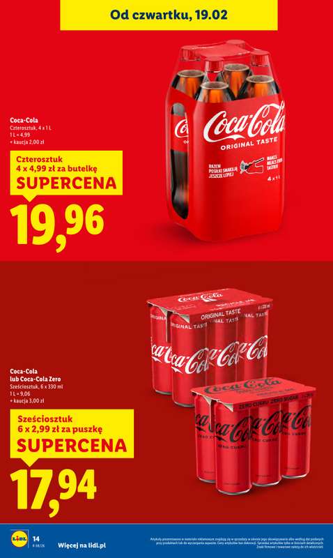 Lidl - gazetka promocyjna Oferta od czwartku od czwartku 19.02 do soboty 21.02 - strona 14