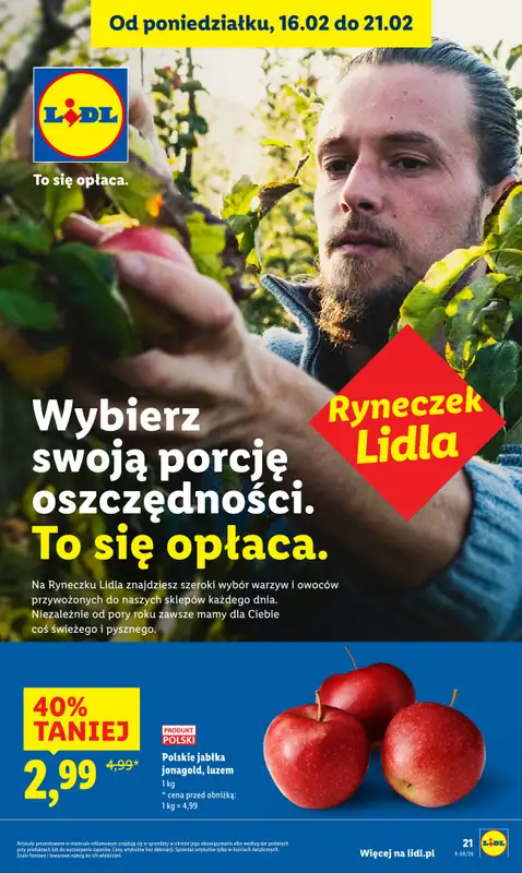 Lidl - gazetka promocyjna Oferta od czwartku od czwartku 19.02 do soboty 21.02 - strona 21
