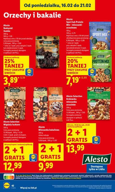 Lidl - gazetka promocyjna Oferta od czwartku od czwartku 19.02 do soboty 21.02 - strona 42
