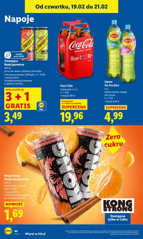 Lidl - gazetka promocyjna Oferta od czwartku od czwartku 19.02 do soboty 21.02 - strona 44