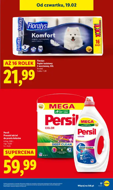Lidl - gazetka promocyjna Oferta od czwartku od czwartku 19.02 do soboty 21.02 - strona 17