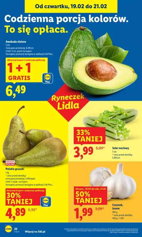Lidl - gazetka promocyjna Oferta od czwartku od czwartku 19.02 do soboty 21.02 - strona 22