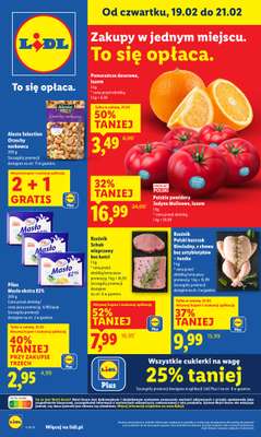 Lidl - gazetka promocyjna Oferta od czwartku od czwartku 19.02 do soboty 21.02