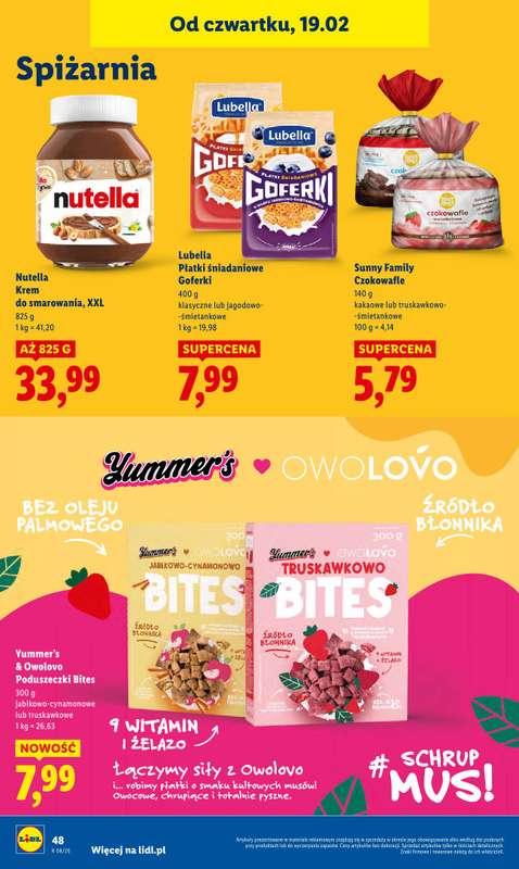 Lidl - gazetka promocyjna Oferta od czwartku od czwartku 19.02 do soboty 21.02 - strona 48