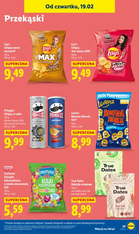 Lidl - gazetka promocyjna Oferta od czwartku od czwartku 19.02 do soboty 21.02 - strona 43