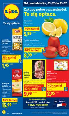 Lidl - gazetka promocyjna Oferta od poniedziałku od poniedziałku 23.02 do środy 25.02