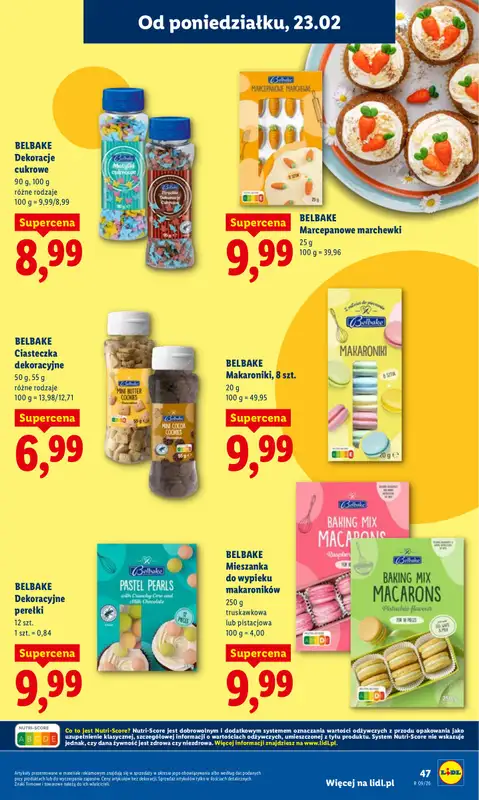 Lidl - gazetka promocyjna Oferta od poniedziałku od poniedziałku 23.02 do środy 25.02 - strona 47