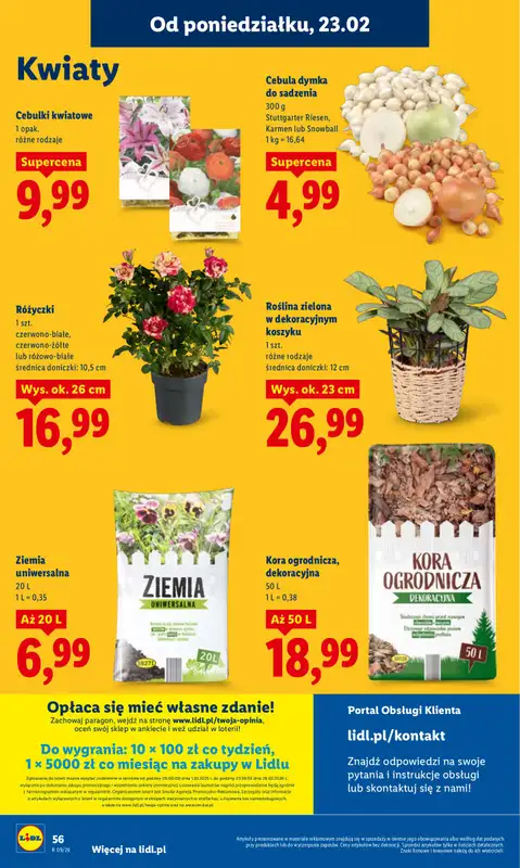 Lidl - gazetka promocyjna Oferta od poniedziałku od poniedziałku 23.02 do środy 25.02 - strona 56