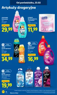 Lidl - gazetka promocyjna Oferta od poniedziałku od poniedziałku 23.02 do środy 25.02 - strona 54