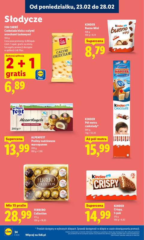 Lidl - gazetka promocyjna Oferta od poniedziałku od poniedziałku 23.02 do środy 25.02 - strona 34