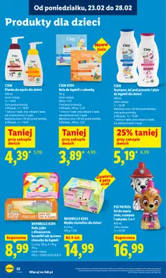 Lidl - gazetka promocyjna Oferta od poniedziałku od poniedziałku 23.02 do środy 25.02 - strona 52