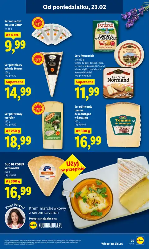 Lidl - gazetka promocyjna Oferta od poniedziałku od poniedziałku 23.02 do środy 25.02 - strona 25