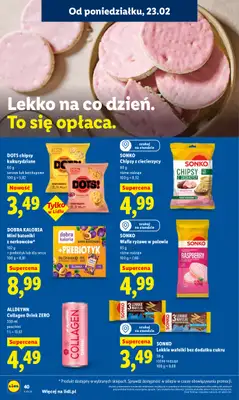 Lidl - gazetka promocyjna Oferta od poniedziałku od poniedziałku 23.02 do środy 25.02 - strona 40