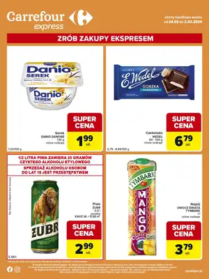 Carrefour Express - gazetka promocyjna Gazetka Express od wtorku 24.02 do poniedziałku 02.03 - strona 2