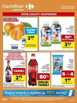 Carrefour Express - gazetka promocyjna Gazetka Express od wtorku 24.02 do poniedziałku 02.03