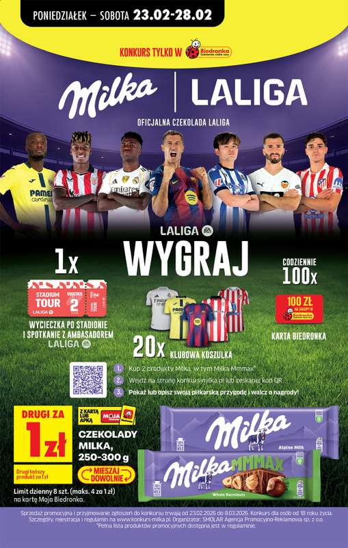 Biedronka - gazetka promocyjna Od poniedziałku od poniedziałku 23.02 do soboty 28.02 - strona 48