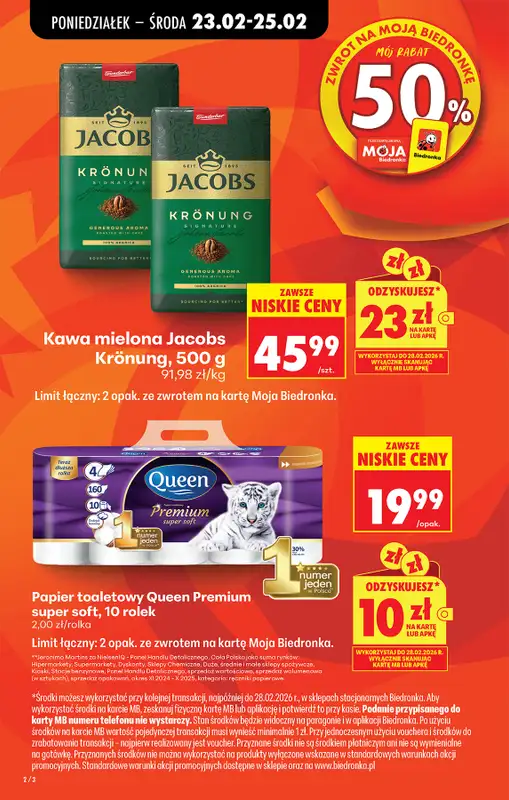 Biedronka - gazetka promocyjna Od poniedziałku, Z ladą tradycyjną od poniedziałku 23.02 do soboty 28.02 - strona 4
