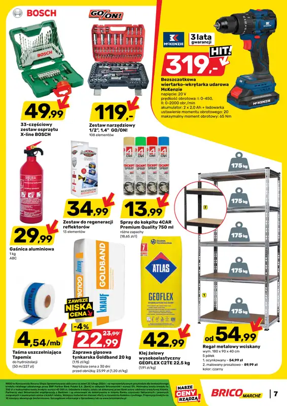 Bricomarche - gazetka promocyjna Gazetka od środy 25.02 do soboty 07.03 - strona 7