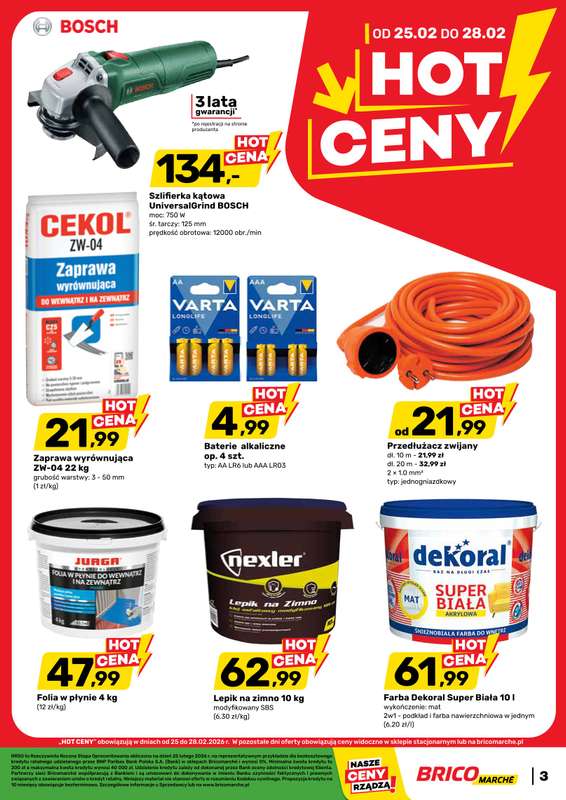 Bricomarche - gazetka promocyjna Gazetka od środy 25.02 do soboty 07.03 - strona 3