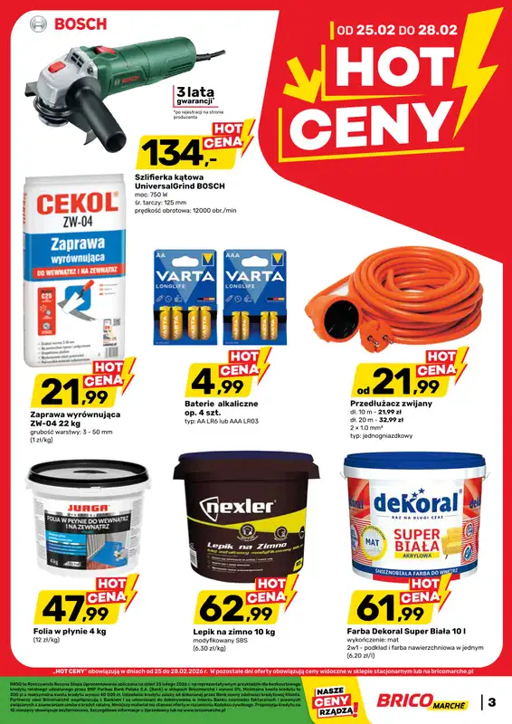 Bricomarche - gazetka promocyjna Gazetka od środy 25.02 do soboty 07.03 - strona 3