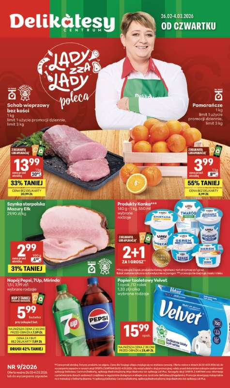 Delikatesy Centrum - gazetka promocyjna Gazetka  do środy 04.03