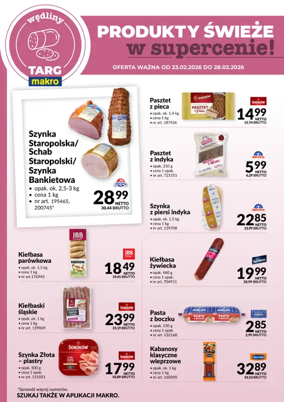 Makro - gazetka promocyjna Targ MAKRO - oferta świeża w super cenach! od poniedziałku 23.02 do soboty 28.02 - strona 3