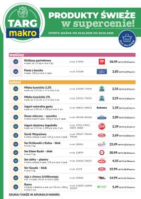 Makro - gazetka promocyjna Targ MAKRO - oferta świeża w super cenach! od poniedziałku 23.02 do soboty 28.02 - strona 7