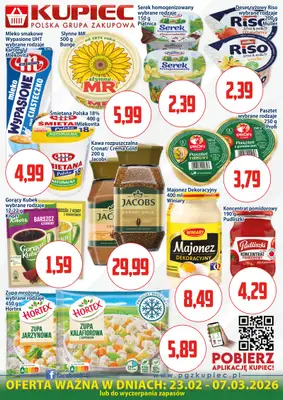 Kupiec - gazetka promocyjna Oferta plakatowa od poniedziałku 23.02 do soboty 07.03