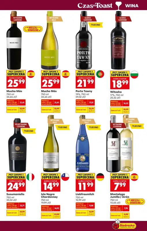 Biedronka - gazetka promocyjna Czas na toast od poniedziałku 23.02 do soboty 07.03 - strona 13
