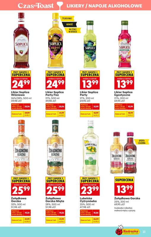 Biedronka - gazetka promocyjna Czas na toast od poniedziałku 23.02 do soboty 07.03 - strona 37