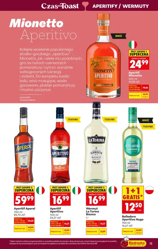 Biedronka - gazetka promocyjna Czas na toast od poniedziałku 23.02 do soboty 07.03 - strona 23