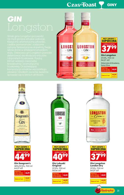 Biedronka - gazetka promocyjna Czas na toast od poniedziałku 23.02 do soboty 07.03 - strona 35