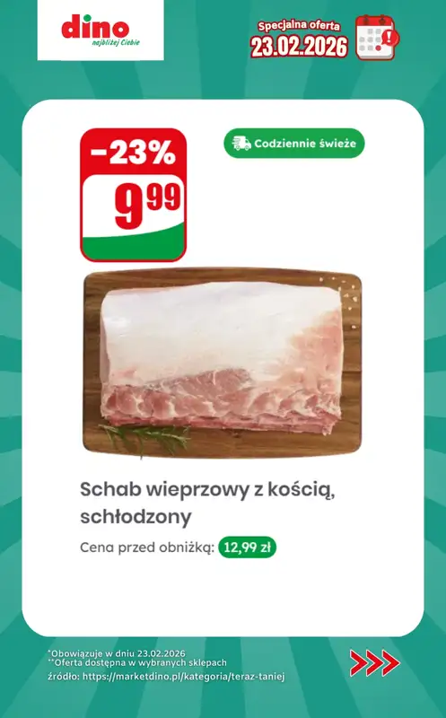 Dino - gazetka promocyjna Specjalna oferta na 23.02.2026 - promocje spoza gazetki od poniedziałku 23.02 do poniedziałku 23.02 - strona 3