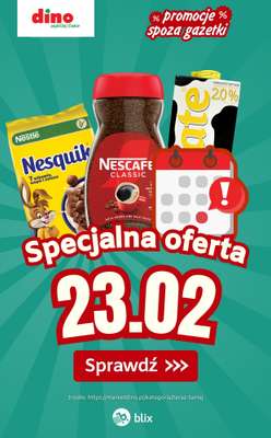 Dino - gazetka promocyjna Specjalna oferta na 23.02.2026 - promocje spoza gazetki od poniedziałku 23.02 do poniedziałku 23.02