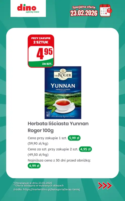 Dino - gazetka promocyjna Specjalna oferta na 23.02.2026 - promocje spoza gazetki od poniedziałku 23.02 do poniedziałku 23.02 - strona 9