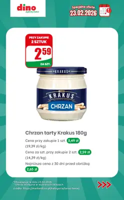 Dino - gazetka promocyjna Specjalna oferta na 23.02.2026 - promocje spoza gazetki od poniedziałku 23.02 do poniedziałku 23.02 - strona 11