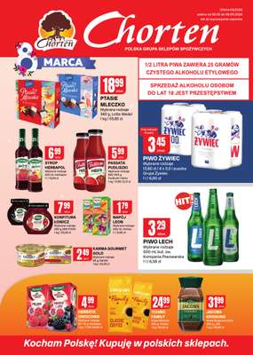 Chorten - gazetka promocyjna Gazetka Małopolska, Śląsk, Podkarpackie, Opolskie Market od czwartku 26.02 do niedzieli 08.03