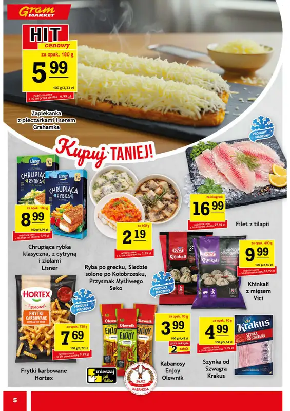 Gram Market - gazetka promocyjna Gazetka od środy 25.02 do wtorku 03.03 - strona 5