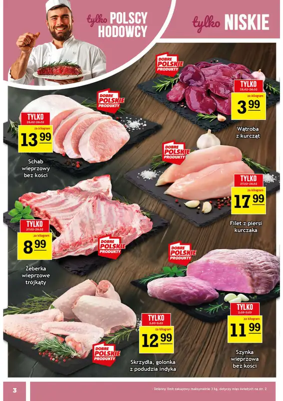 Gram Market - gazetka promocyjna Gazetka od środy 25.02 do wtorku 03.03 - strona 3