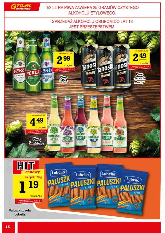 Gram Market - gazetka promocyjna Gazetka od środy 25.02 do wtorku 03.03 - strona 13