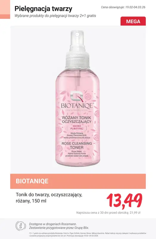 Rossmann - gazetka promocyjna 2+1 GRATIS wybrane produkty do pielęgnacji twarzy od poniedziałku 23.02 do środy 04.03 - strona 15