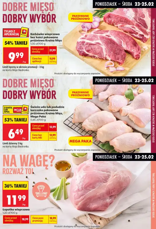Biedronka - gazetka promocyjna Biedronkowe oszczędności od poniedziałku 23.02 do środy 25.02 - strona 4