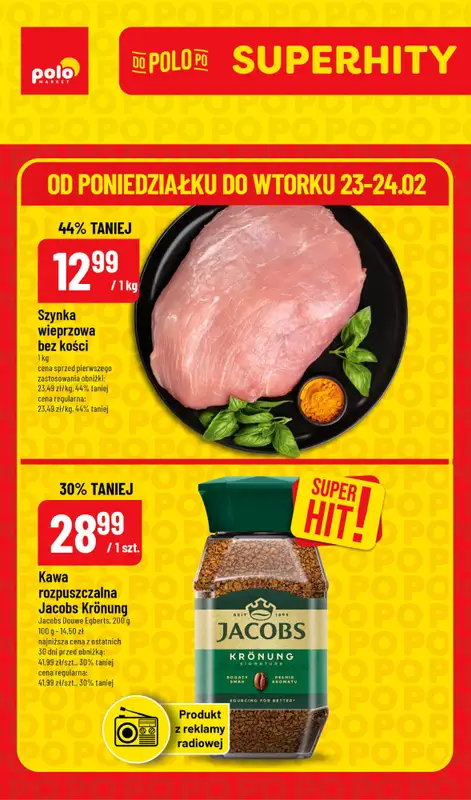 POLOmarket - gazetka promocyjna Super hity  