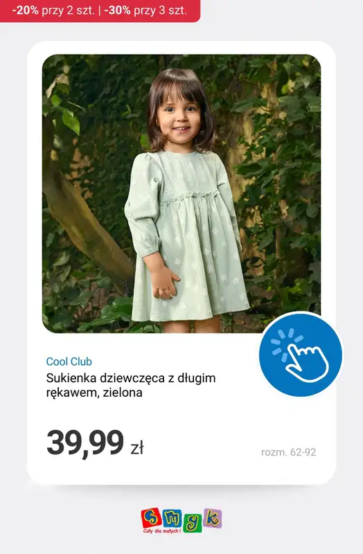 Smyk - gazetka promocyjna -20% przy zakupie 2 szt. | -30% przy zakupie min. 3 szt. od poniedziałku 23.02 do wtorku 24.02 - strona 9