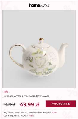 Dzbanek Arrosa z motywem kwiatowym