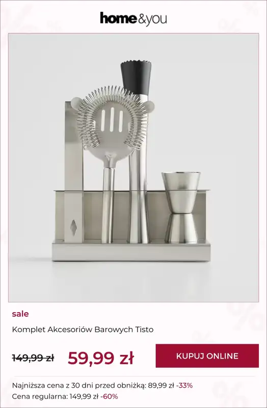home&you - gazetka promocyjna SALE: kuchnia i jadalnia od poniedziałku 23.02 do niedzieli 01.03 - strona 2