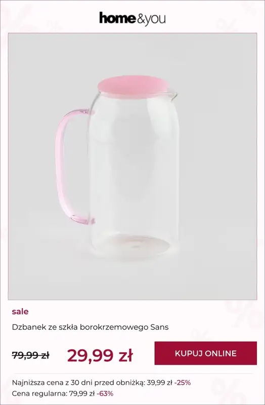 home&you - gazetka promocyjna SALE: kuchnia i jadalnia od poniedziałku 23.02 do niedzieli 01.03 - strona 7